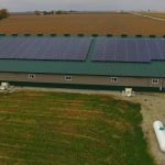 solar panels at farm