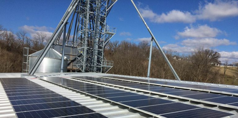 solar panels on farm