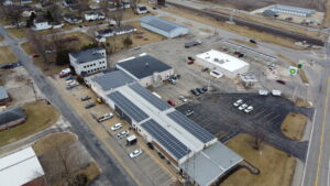 Ross Wilkens Drone Footage Solar Install Main Structure