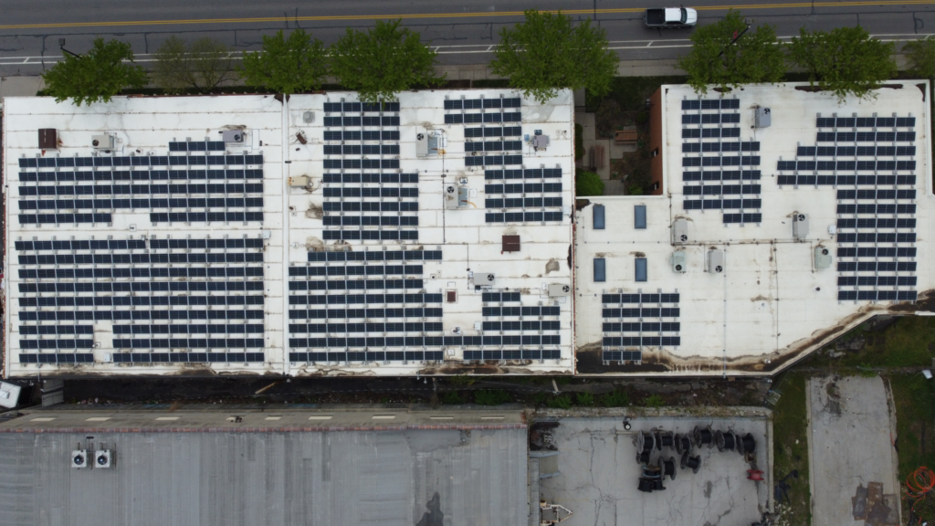 Kansas City commercial solar array, rooftop solar panels for business