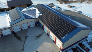 Best commercial solar installers in Illinois, Artisun Solar at Martin's Auto Service.