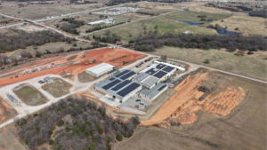 Artisun Solar commercial solar installation at Central Expanded Metal in Chandler, Oklahoma.