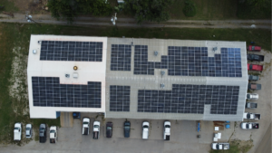 ll rooftop solar array at Custom Sheetmetal (CSM) Topeka KS by Artisun Solar.