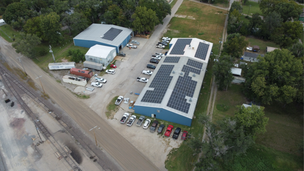 Custom Sheetmetal (CSM) 100% solar-powered manufacturing plant in Topeka KS.