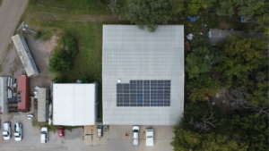 Detailed view of solar panel layout for CSM Topeka by Artisun Solar.