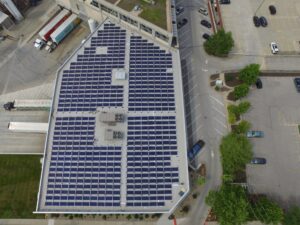 Boulevard Brewing Company 540-panel commercial rooftop solar installation in Kansas City, Missouri