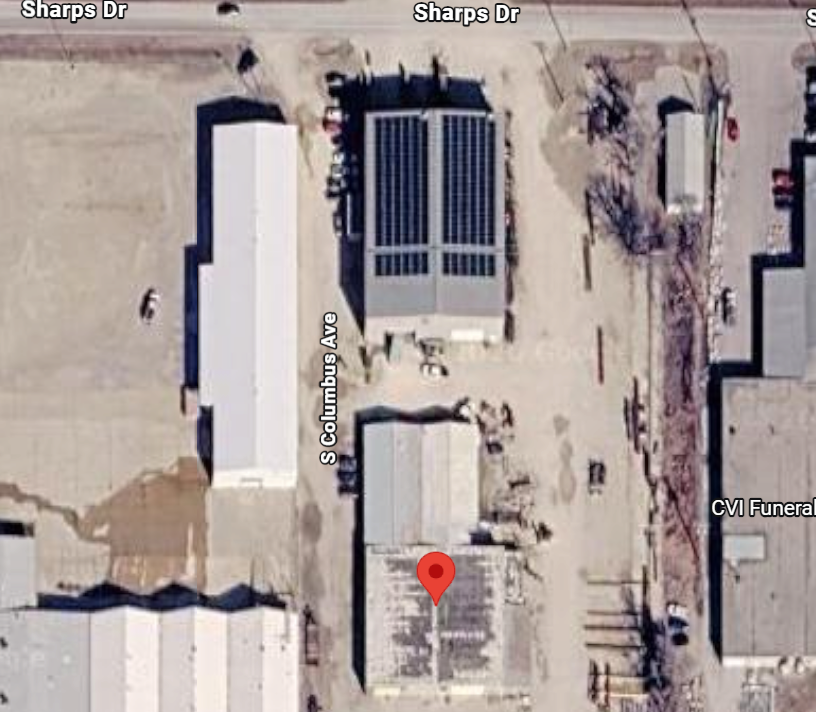 Rooftop solar installation at Mackey & Sons in Newton, KS, projected to save $19,426 in its first year.